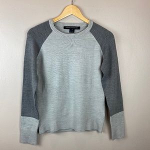 French Connection raglan sleeve color block sweater